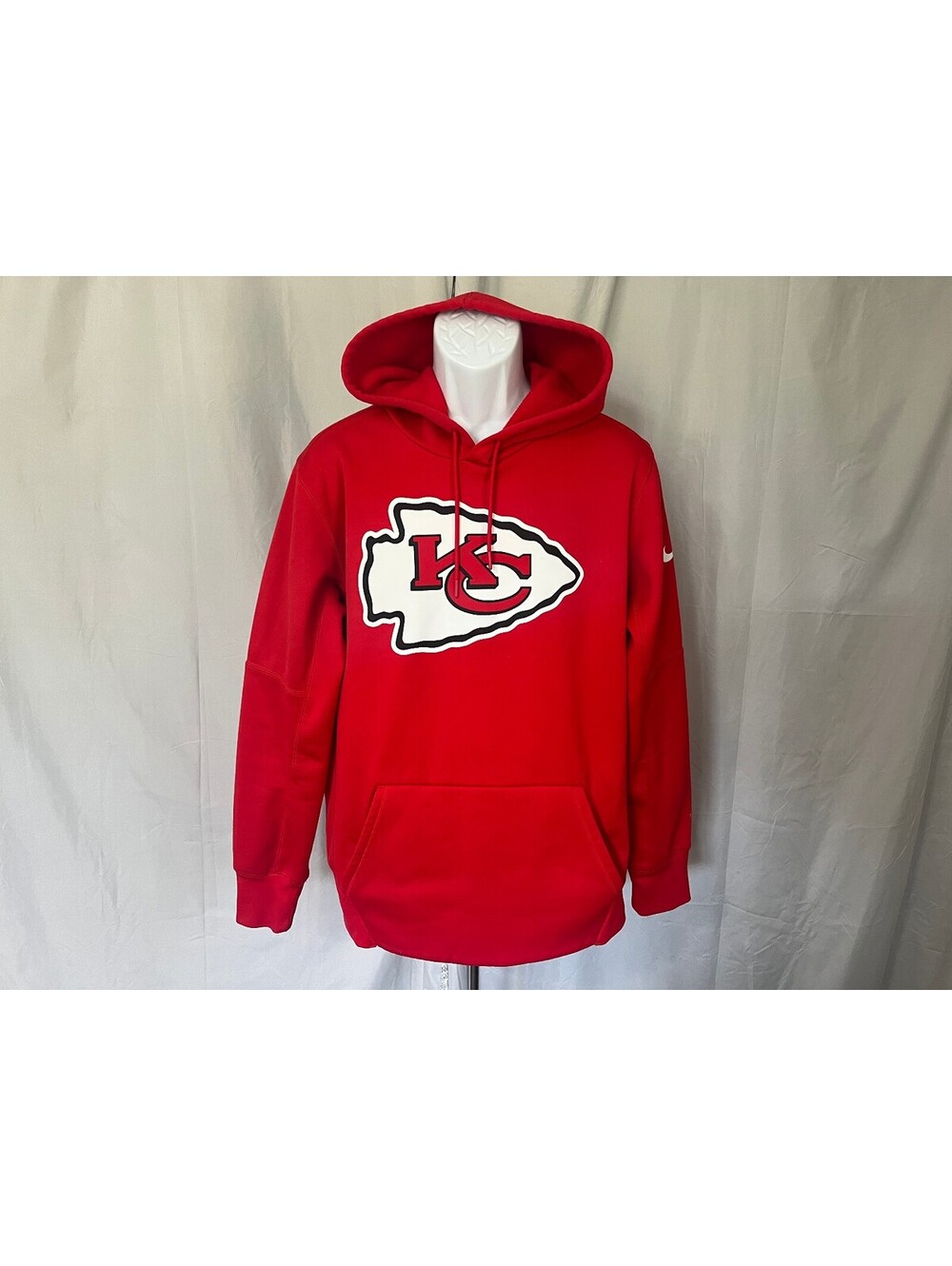 Nike Dri-Fit Men's Red Kansas City Chiefs Hooded Sweatshirt Hoodie M